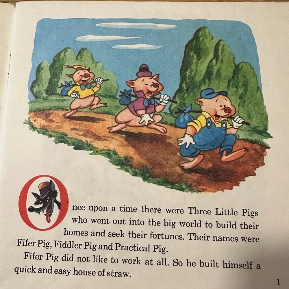 Golden Book Record Read and Hear Kids Storybook Set with Golden Records